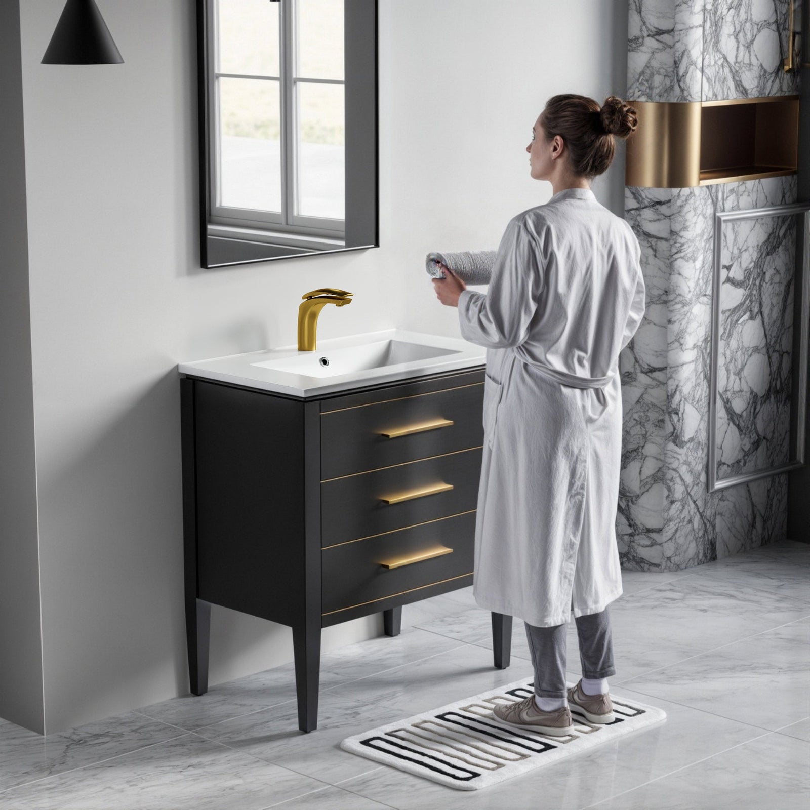031 Series-30 Inch Bathroom Vanity Set