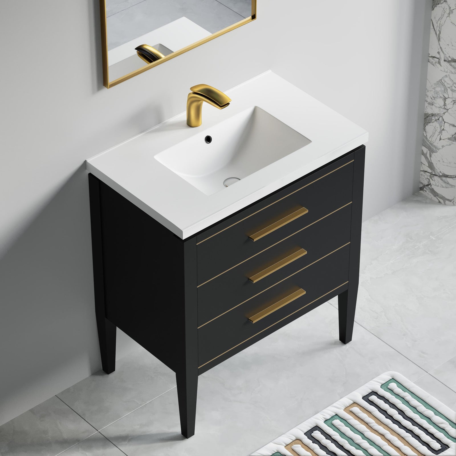 031 Series-30 Inch Bathroom Vanity Set