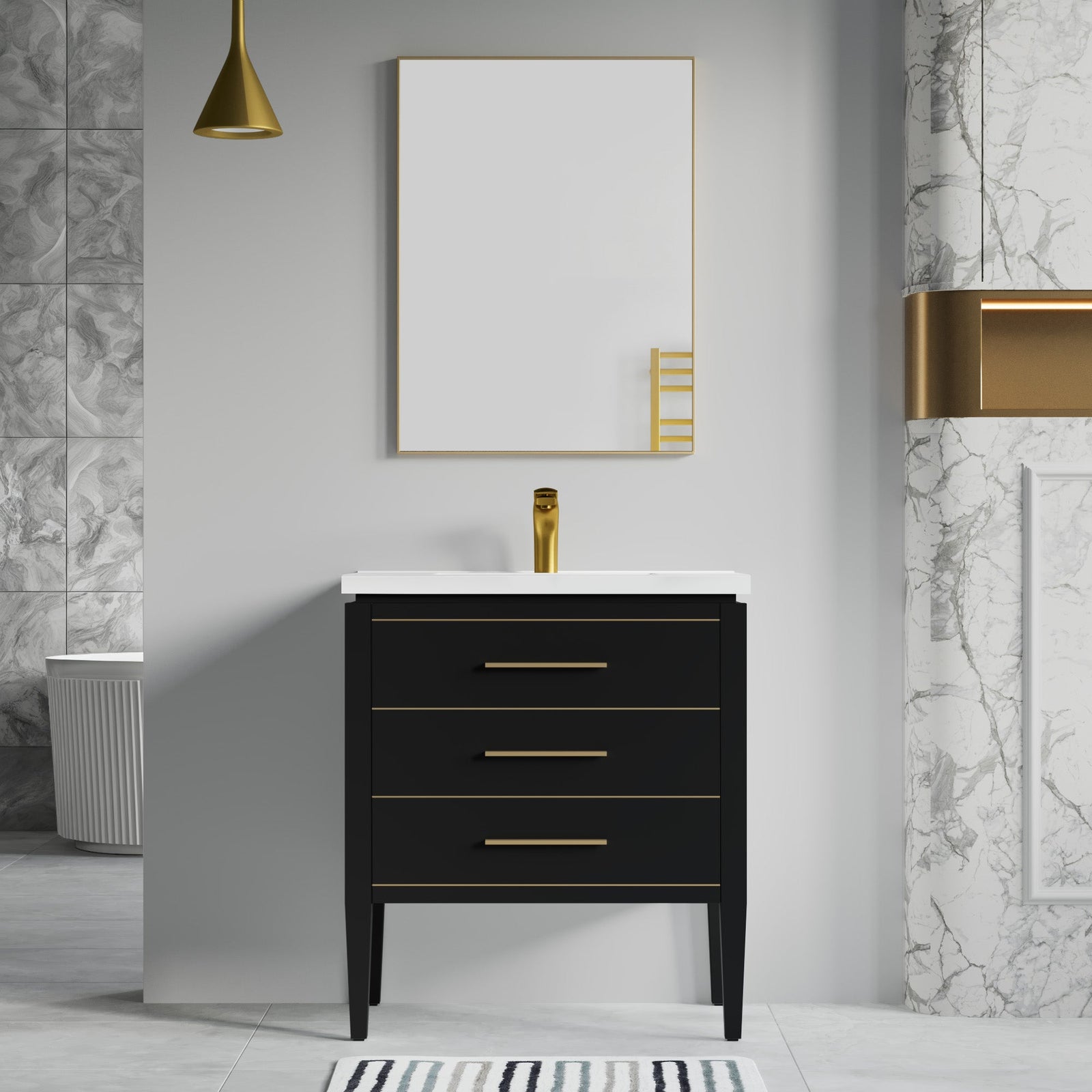 031 Series-30 Inch Bathroom Vanity Set