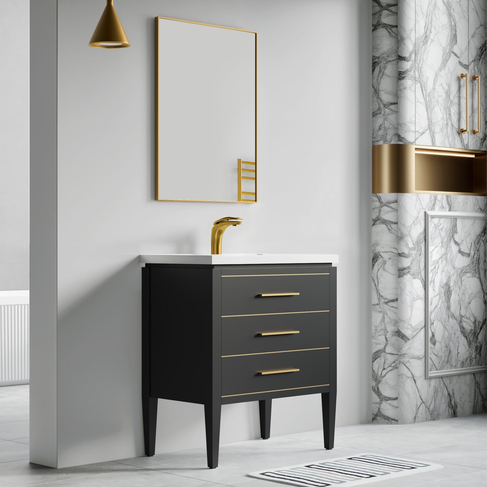 031 Series-30 Inch Bathroom Vanity Set