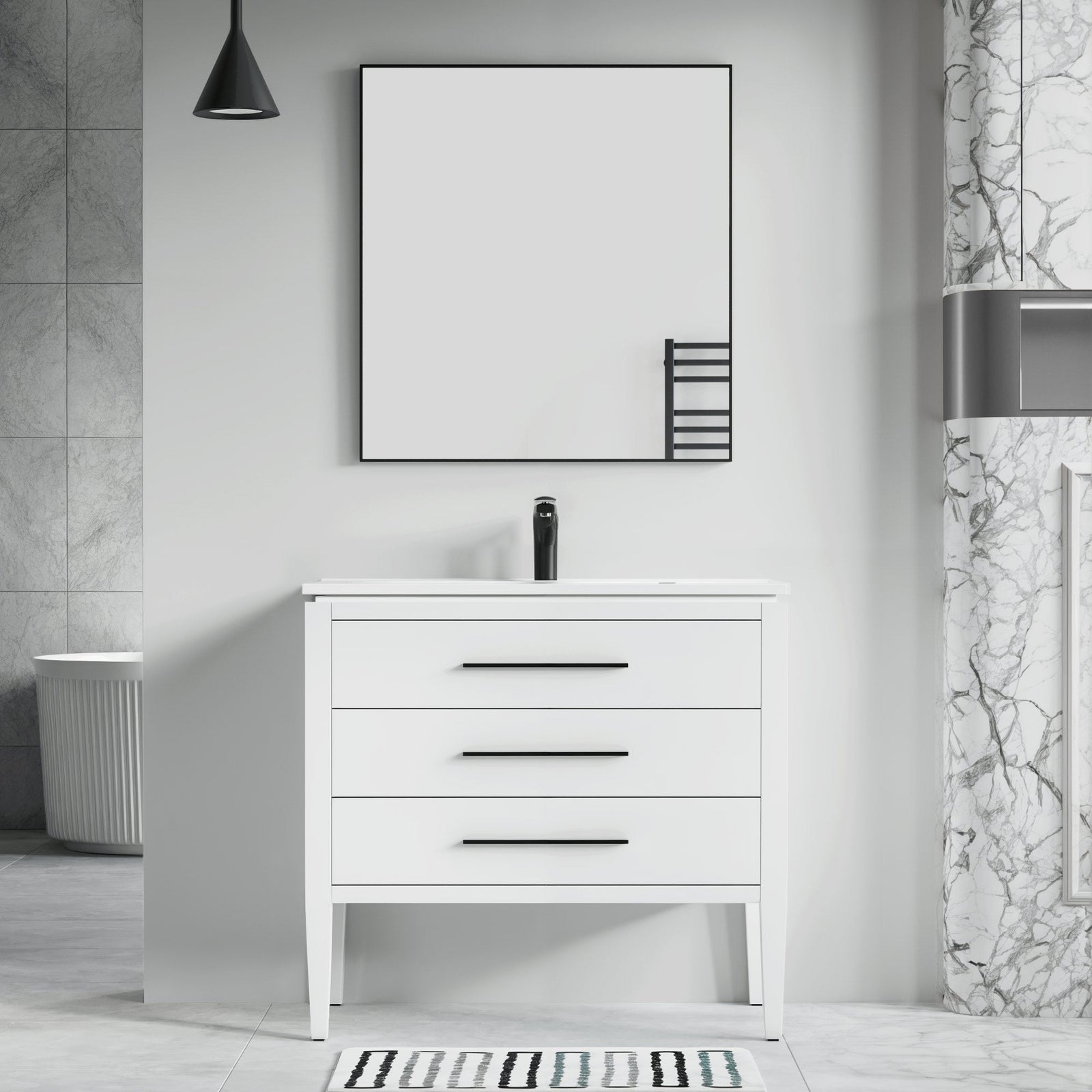 031 Series-36 Inch Bathroom Vanity Set