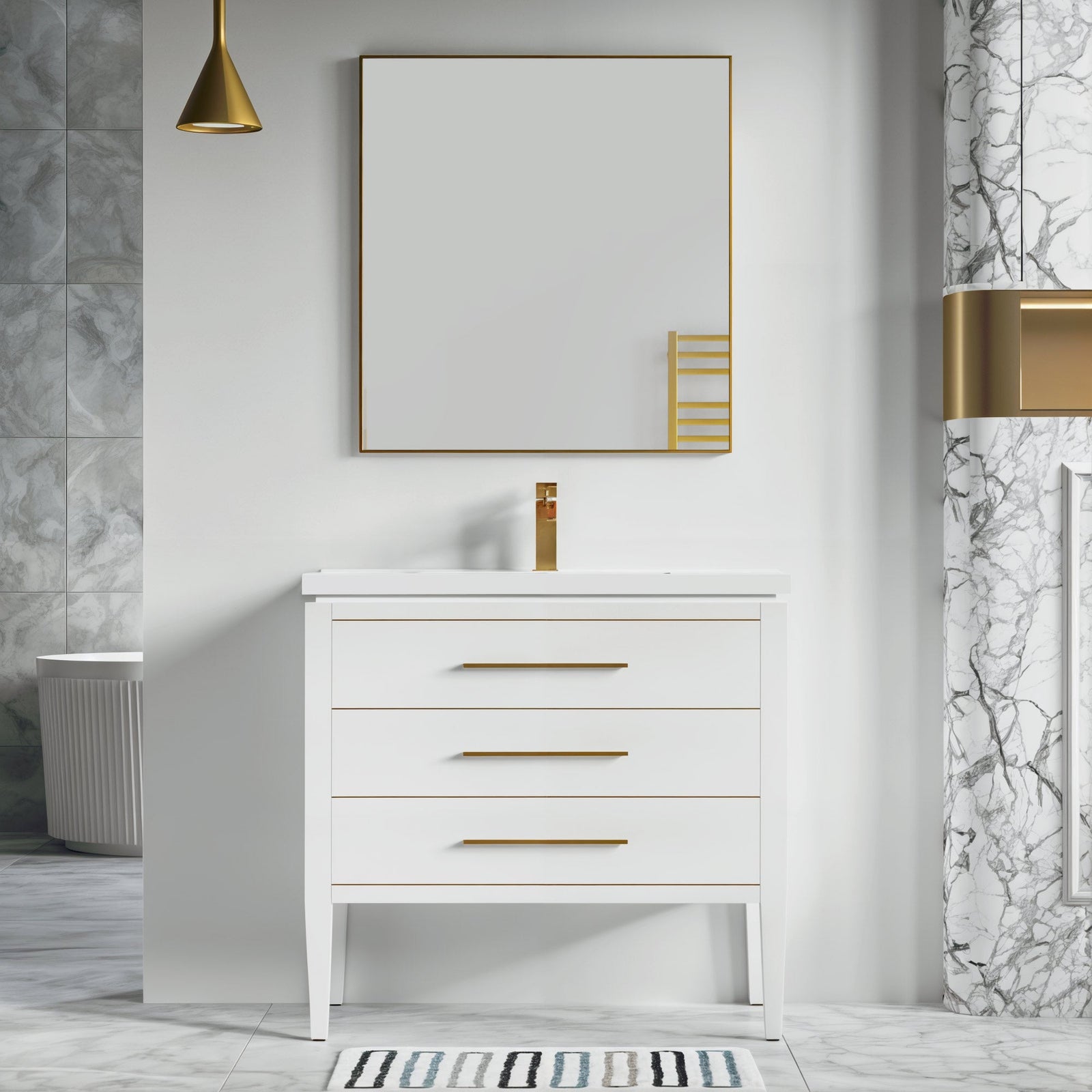 031 Series-36 Inch Bathroom Vanity Set