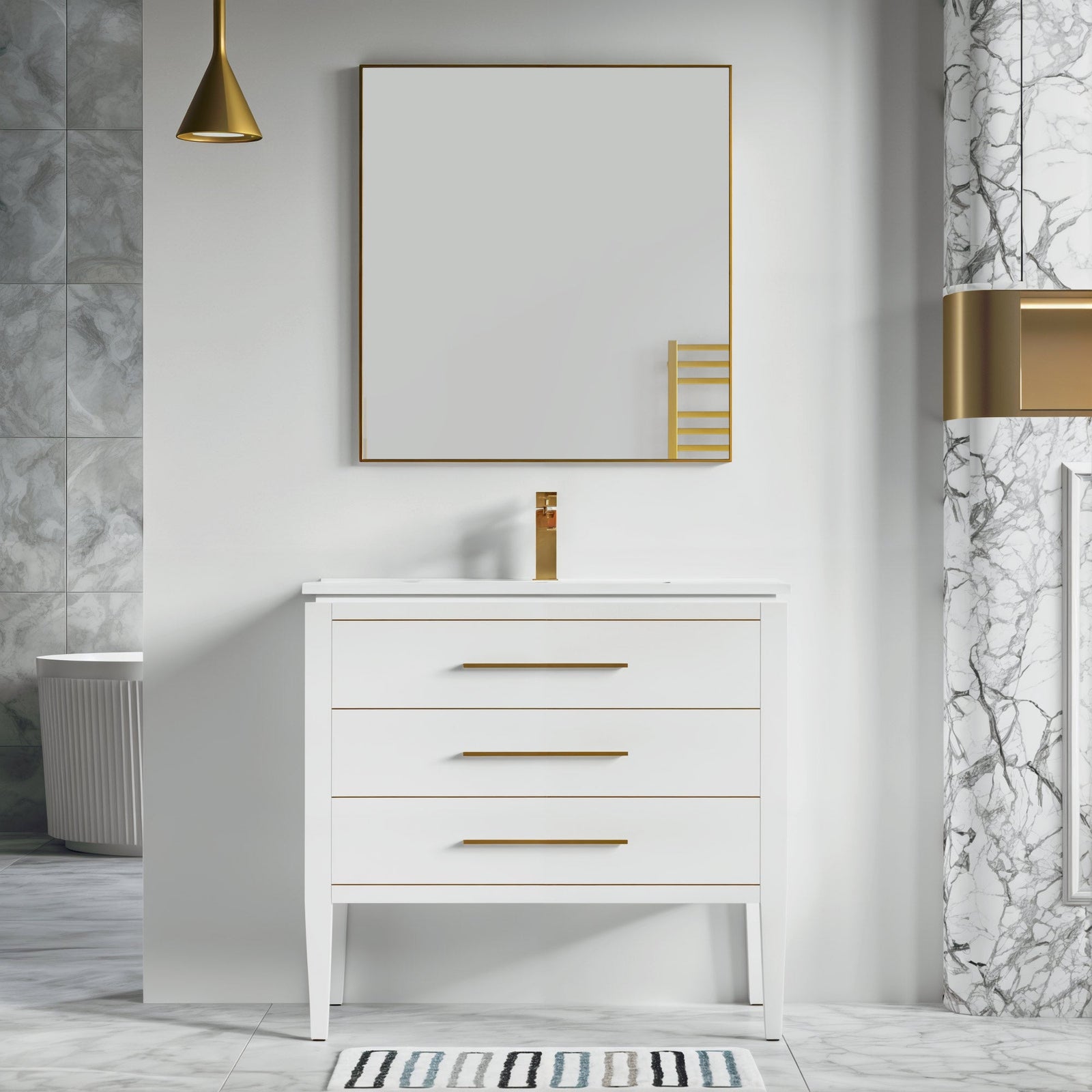 031 Series-36 Inch Bathroom Vanity Set