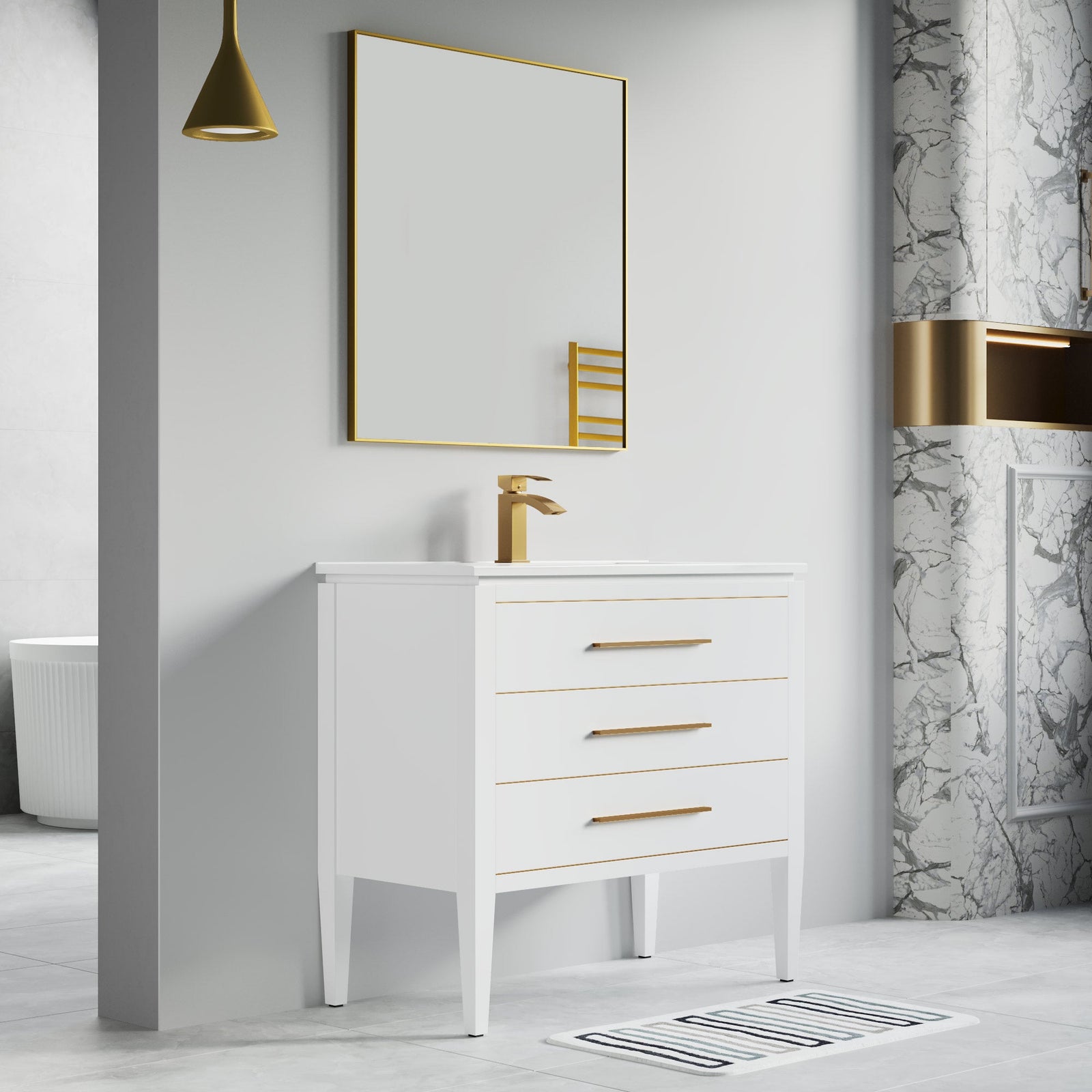 031 Series-36 Inch Bathroom Vanity Set