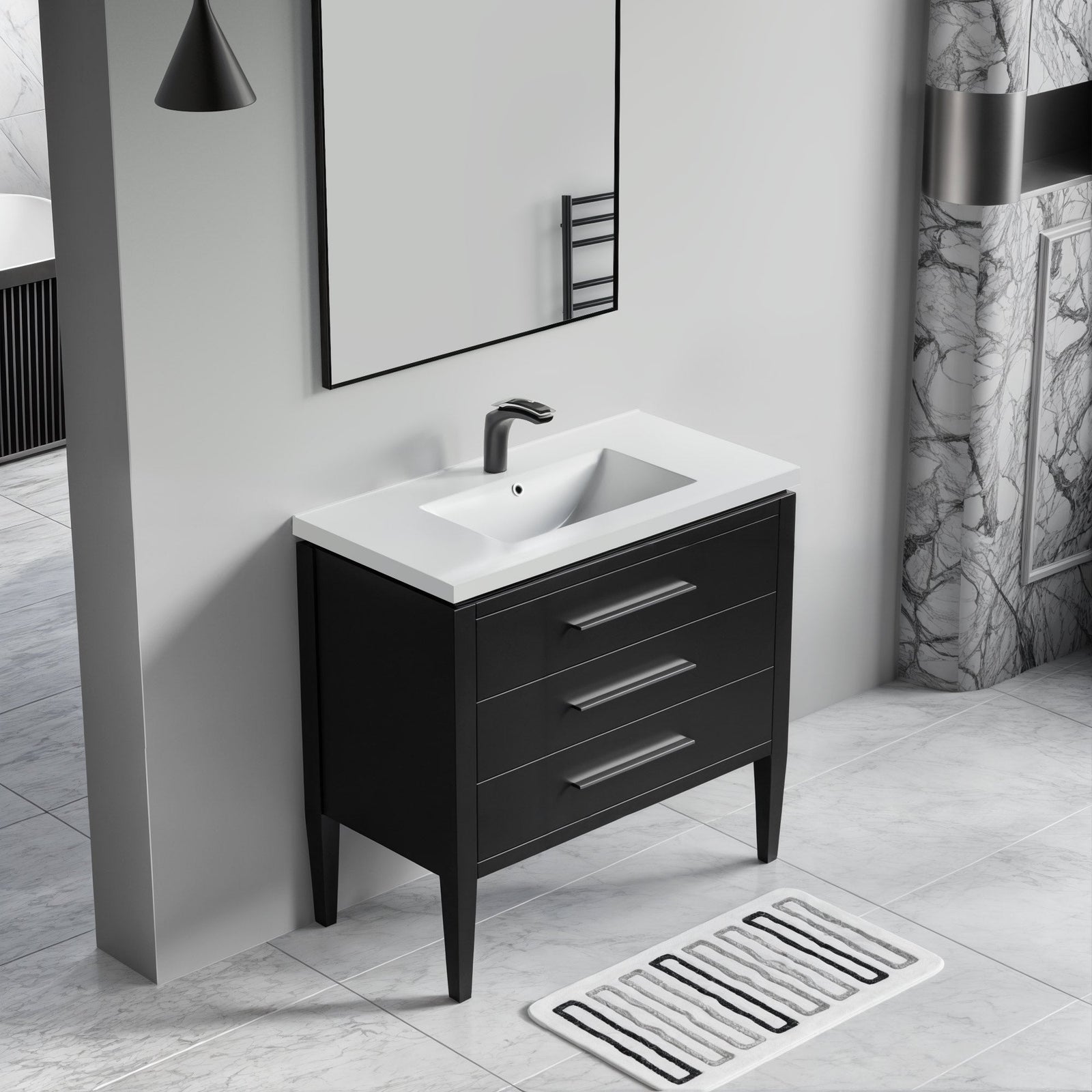 031 Series-36 Inch Bathroom Vanity Set