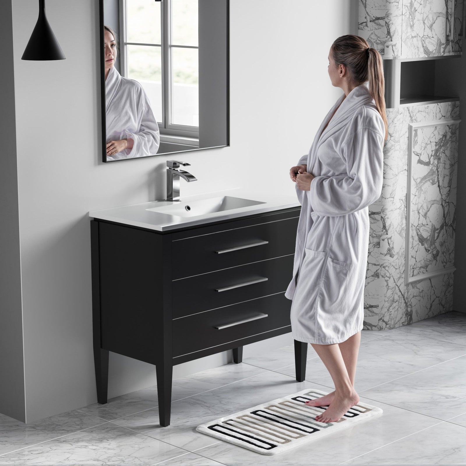 031 Series-36 Inch Bathroom Vanity Set
