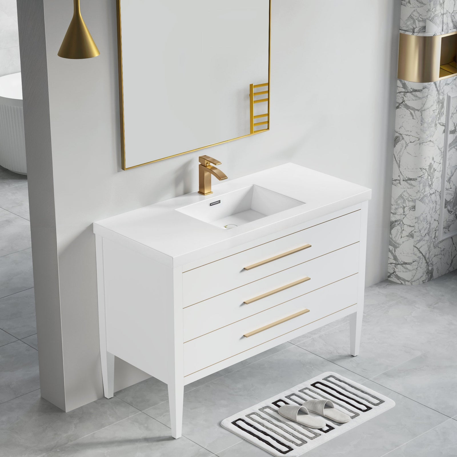 031 Series-48 Inch Bathroom Vanity Set