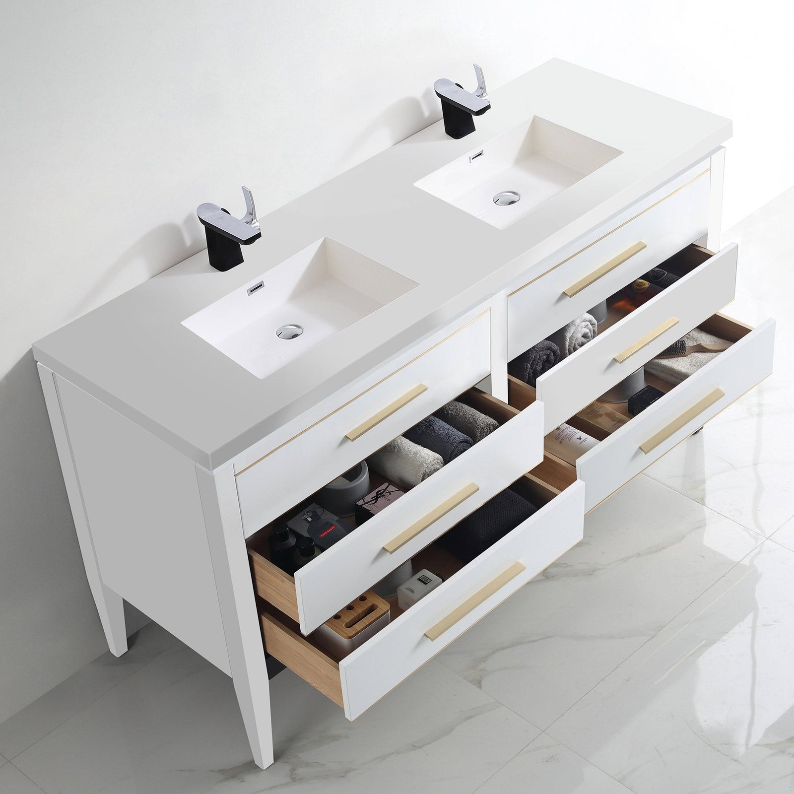 031 Series-60 Inch Bathroom Vanity Set