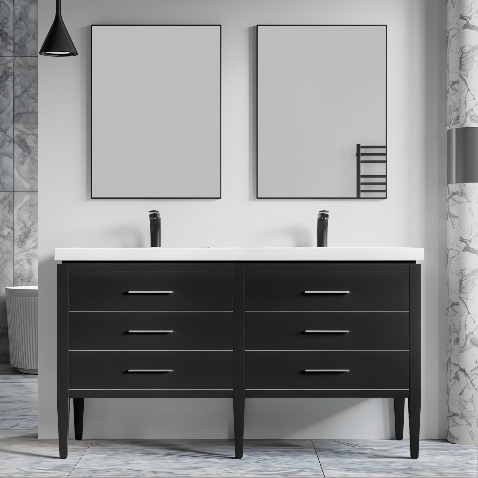 031 Series-60 Inch Bathroom Vanity Set