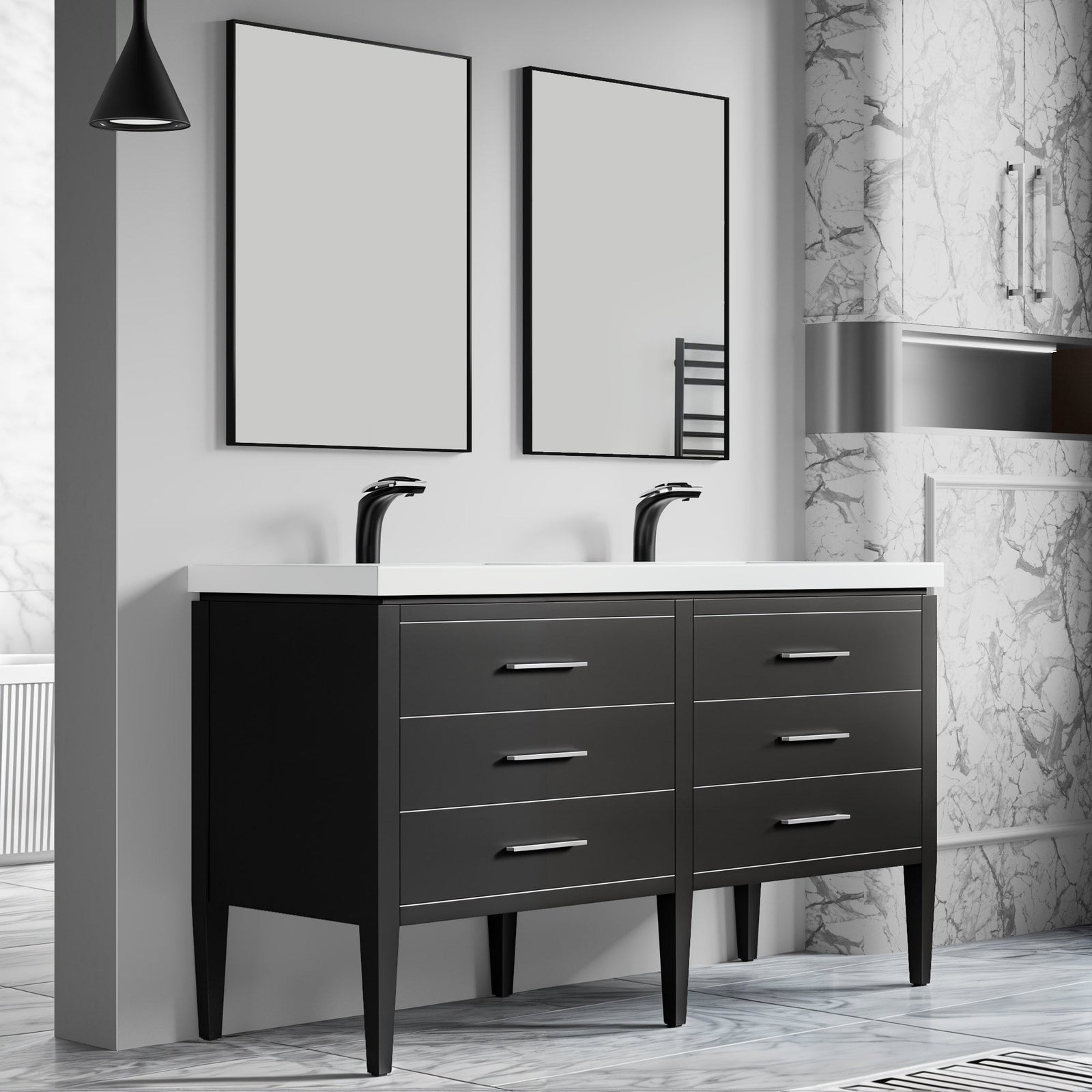031 Series-60 Inch Bathroom Vanity Set