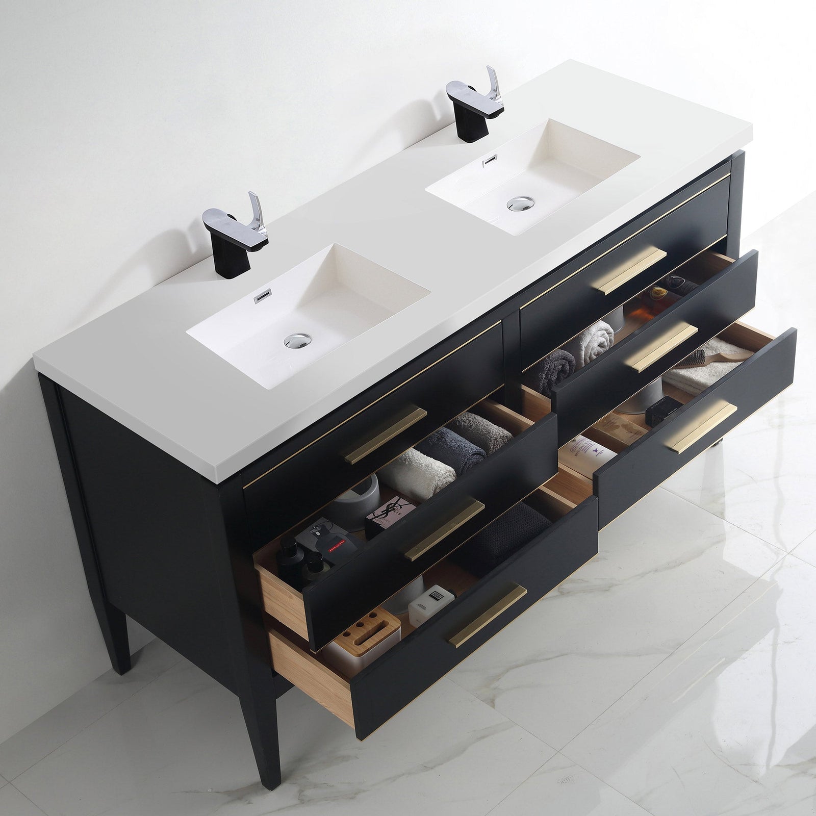 031 Series-60 Inch Bathroom Vanity Set