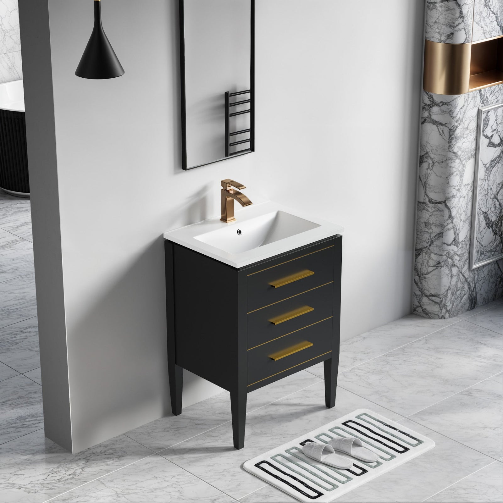 031 Series-24 Inch Bathroom Vanity Set