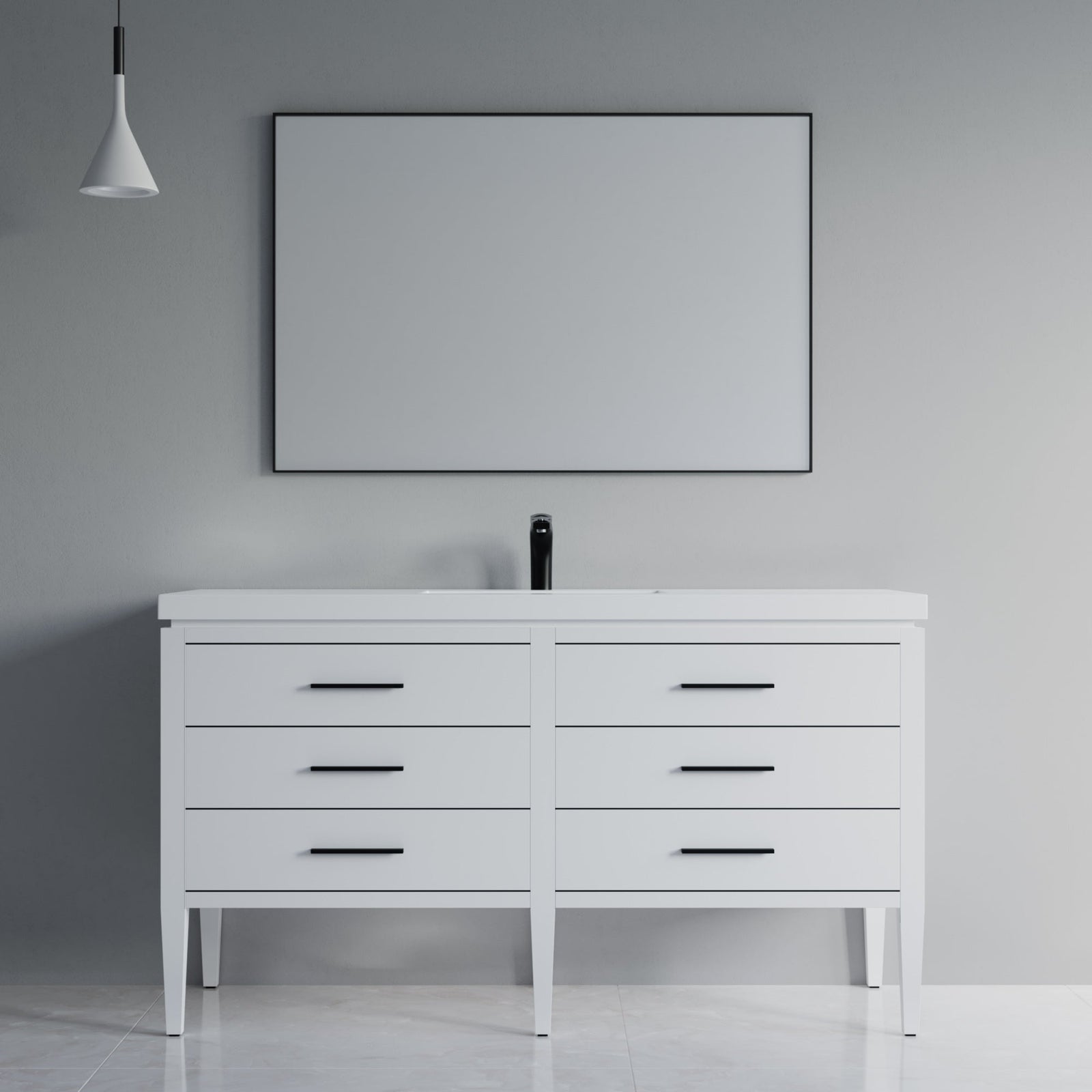 031 Series-60 Inch Bathroom Vanity Set