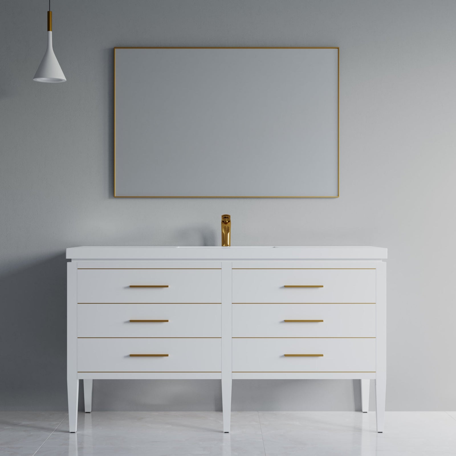 031 Series-60 Inch Bathroom Vanity Set
