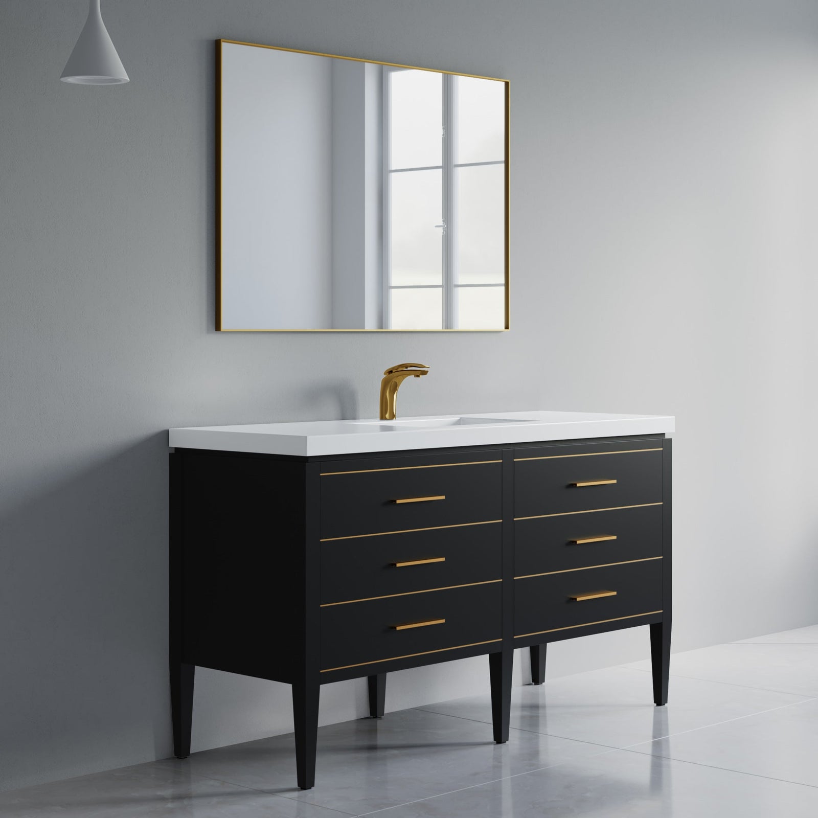 031 Series-60 Inch Bathroom Vanity Set
