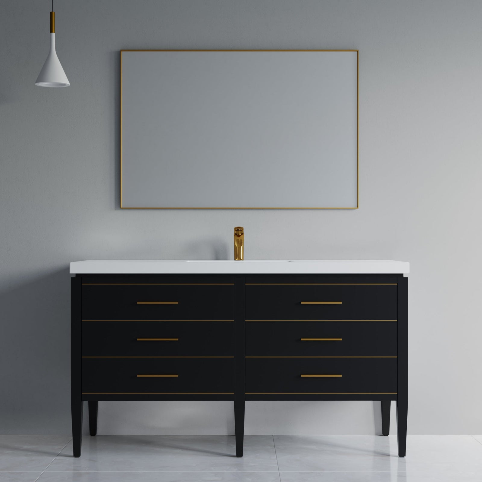 031 Series-60 Inch Bathroom Vanity Set