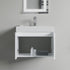 Dowell 24" Wall-Mounted/Floating Fluted Bathroom Vanity with Single Basin ¡°(Two Soft-Close Doors - 032 24 Series