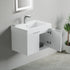 Dowell 24" Wall-Mounted/Floating Fluted Bathroom Vanity with Single Basin ¡°(Two Soft-Close Doors - 032 24 Series