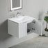 Dowell 24" Wall-Mounted/Floating Fluted Bathroom Vanity with Single Basin ¡°(Two Soft-Close Doors - 032 24 Series