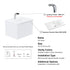 Dowell 24" Wall-Mounted/Floating Fluted Bathroom Vanity with Single Basin ¡°(Two Soft-Close Doors - 032 24 Series