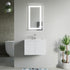 Dowell 24" Wall-Mounted/Floating Fluted Bathroom Vanity with Single Basin ¡°(Two Soft-Close Doors - 032 24 Series