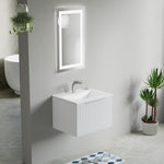 Dowell 24" Wall-Mounted/Floating Fluted Bathroom Vanity with Single Basin ¡°(Two Soft-Close Doors - 032 24 Series