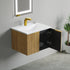 Dowell 24" Wall-Mounted/Floating Fluted Bathroom Vanity with Single Basin ¡°(Two Soft-Close Doors - 032 24 Series