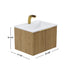 Dowell 24" Wall-Mounted/Floating Fluted Bathroom Vanity with Single Basin ¡°(Two Soft-Close Doors - 032 24 Series