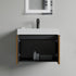 Dowell 24" Wall-Mounted/Floating Fluted Bathroom Vanity with Single Basin ¡°(Two Soft-Close Doors - 032 24 Series