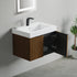 Dowell 24" Wall-Mounted/Floating Fluted Bathroom Vanity with Single Basin ¡°(Two Soft-Close Doors - 032 24 Series