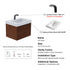 Dowell 24" Wall-Mounted/Floating Fluted Bathroom Vanity with Single Basin ¡°(Two Soft-Close Doors - 032 24 Series