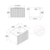 Dowell 24" Wall-Mounted/Floating Fluted Bathroom Vanity with Single Basin ¡°(Two Soft-Close Doors - 032 24 Series