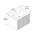 Dowell 24" Wall-Mounted/Floating Fluted Bathroom Vanity with Single Basin ¡°(Two Soft-Close Doors - 032 24 Series