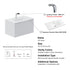 Dowell 30" Wall-Mounted/Floating Fluted Bathroom Vanity with Single Basin ¡°(Two Soft-Close Doors - 032 30 Series