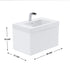 Dowell 30" Wall-Mounted/Floating Fluted Bathroom Vanity with Single Basin ¡°(Two Soft-Close Doors - 032 30 Series