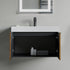 Dowell 30" Wall-Mounted/Floating Fluted Bathroom Vanity with Single Basin ¡°(Two Soft-Close Doors - 032 30 Series