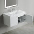 Dowell 36" Wall-Mounted/Floating Fluted Bathroom Vanity with Single Basin ¡°(Two Soft-Close Doors - 032 36 Series