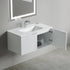 Dowell 36" Wall-Mounted/Floating Fluted Bathroom Vanity with Single Basin ¡°(Two Soft-Close Doors - 032 36 Series