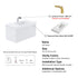 Dowell 36" Wall-Mounted/Floating Fluted Bathroom Vanity with Single Basin ¡°(Two Soft-Close Doors - 032 36 Series