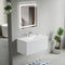 Dowell 36" Wall-Mounted/Floating Fluted Bathroom Vanity with Single Basin ¡°(Two Soft-Close Doors - 032 36 Series