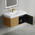 Dowell 36" Wall-Mounted/Floating Fluted Bathroom Vanity with Single Basin ¡°(Two Soft-Close Doors - 032 36 Series