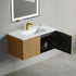 Dowell 36" Wall-Mounted/Floating Fluted Bathroom Vanity with Single Basin ¡°(Two Soft-Close Doors - 032 36 Series