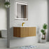 Dowell 36" Wall-Mounted/Floating Fluted Bathroom Vanity with Single Basin ¡°(Two Soft-Close Doors - 032 36 Series