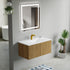 Dowell 36" Wall-Mounted/Floating Fluted Bathroom Vanity with Single Basin ¡°(Two Soft-Close Doors - 032 36 Series