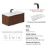 Dowell 36" Wall-Mounted/Floating Fluted Bathroom Vanity with Single Basin ¡°(Two Soft-Close Doors - 032 36 Series