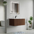Dowell 36" Wall-Mounted/Floating Fluted Bathroom Vanity with Single Basin ¡°(Two Soft-Close Doors - 032 36 Series