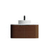 Dowell 36" Wall-Mounted/Floating Fluted Bathroom Vanity Combination Set - One 24" Fluted Base Vanity, Two Fluted Arc Sides, One Sintered Stone Top, One Fluted Vessel Sink - 032 36R Series