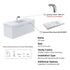 Dowell 48" Wall-Mounted/Floating Fluted Bathroom Vanity with Single/Double Basin ¡°(Three Soft-Close Doors - 032 48 Series