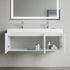 Dowell 48" Wall-Mounted/Floating Fluted Bathroom Vanity with Single/Double Basin ¡°(Three Soft-Close Doors - 032 48 Series