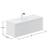 Dowell 48" Wall-Mounted/Floating Fluted Bathroom Vanity with Single/Double Basin ¡°(Three Soft-Close Doors - 032 48 Series